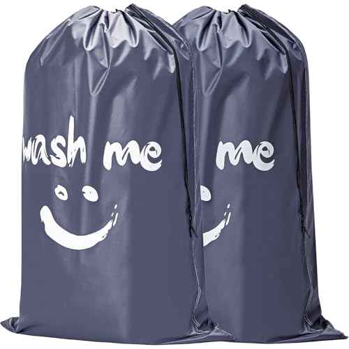 2 Pack XL Wash Me Travel Laundry Bag