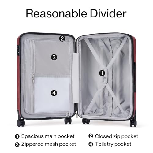 20 Inch Expandable Carry on Luggage 22x14x9 Airline Approved