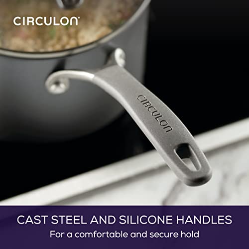 A1 Series Nonstick Straining Sauce Pan with Lid
