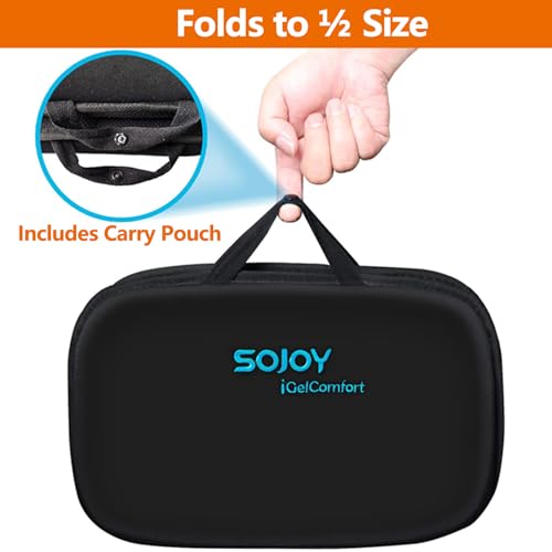 iGelComfort 3 in 1 Foldable Gel Seat Cushion Featured with Memory Foam