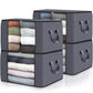 4 Pack Storage Bags for Clothes Blanket Storage Bins with Lids (4 Count)