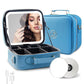Travel Makeup Bag Cosmetic Bag with Lighted Mirror