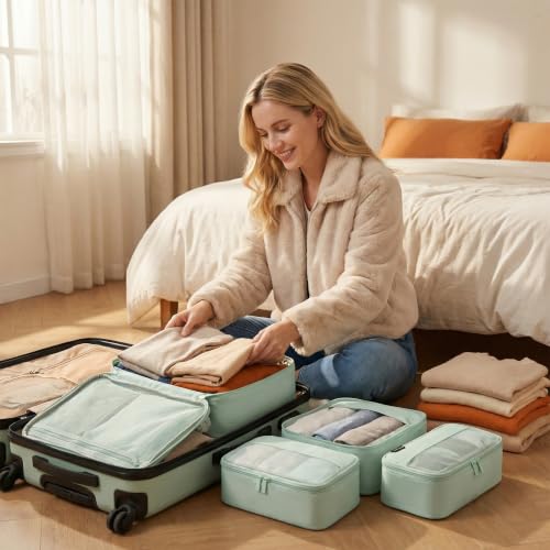 4 Piece Compression Packing Cubes for 3 (4 Count)