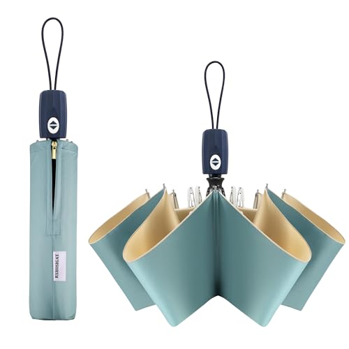 Sun Umbrella Blocking UV Protection Compact Auto Folding Parasol