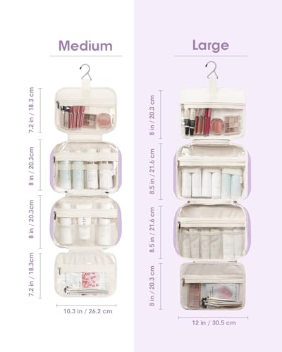 Hanging Toiletry Bag for Women Travel Makeup Bag Organizer Toiletries Bag for Travel Size Essentials Accessories Cosmetics