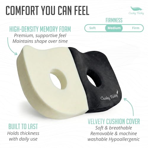 Seat Cushion Premium Foldable Sit Bone Cushion for Pressure Relief
