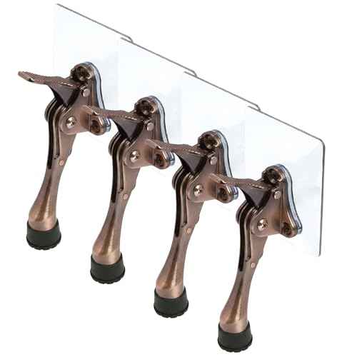 HASHI 4 Inch Kickdown Door Stopper No Drilling