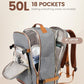50L Travel Backpack Flight Approved Carry on Backpack