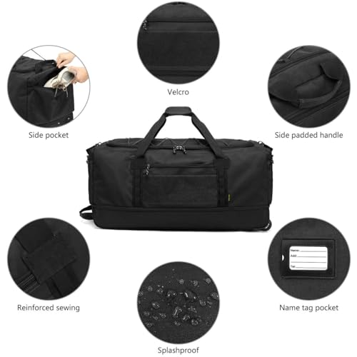 Collapsible Duffle Bag with Wheels 130
