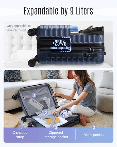 Carry On Luggage 22x14x9 Airline Approved