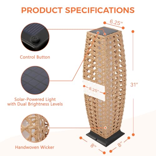 Outdoor Floor Lamp Solar Lantern