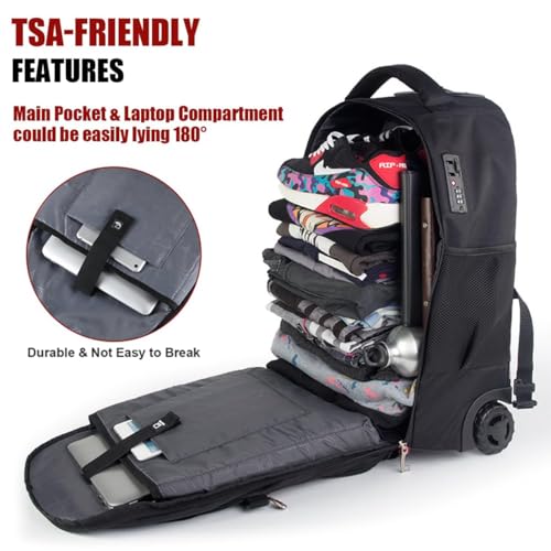 Extra Large Rolling Backpack with Wheels