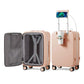 Carry On Luggage with Cup Phone Holder and Charger Hard Shell Suitcases with Spinner Wheels