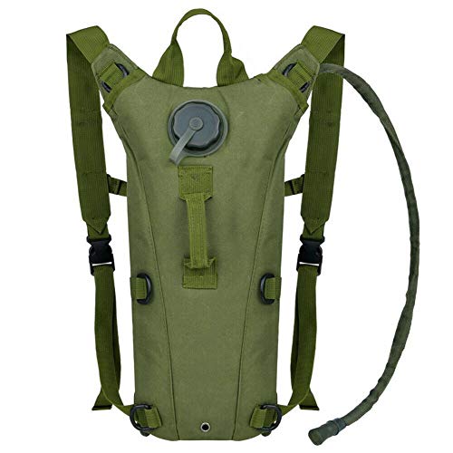 Tactical Water Hydration Pack Military 3L Water Bladder Carrier Backpack Leakproof for Running Jogging Cycling Hiking