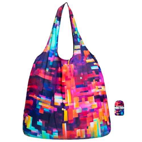 XL 25L Tote Foldable Packable Reusable Grocery Shopping Bag