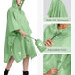 Hooded Rain Poncho Waterproof Raincoat Jacket for Men Women Adults