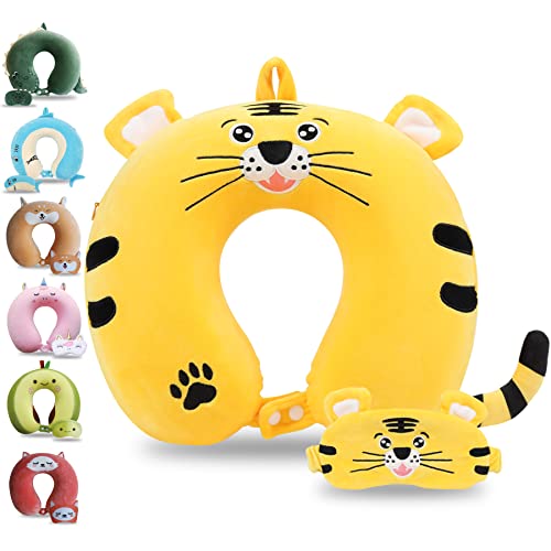 Cartoon Headrest & Neck Pillow for Kids Boys & Girls