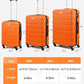 Luggage 3 Piece Sets Hard Shell Luggage Set with Spinner Wheels (3 Count)