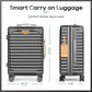 Expandable 20 Inch Carry on Luggage with Front Pocket