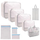 9 Piece Gray Travel Organizer Set with 4 Packing Cubes
