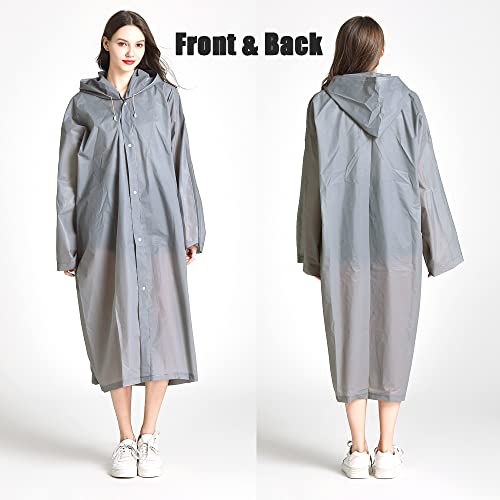 Rain Ponchos for Adults (2 Count)