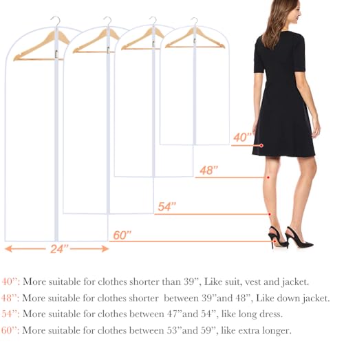 Garment Bags for Closet Storage (12 Count)