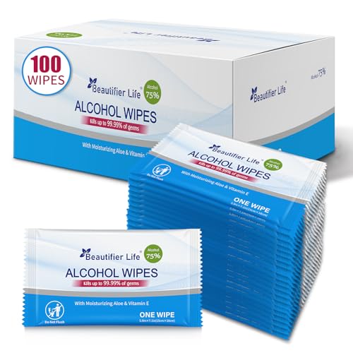 100 Count Individually Packed Hand Sanitizing Wipes