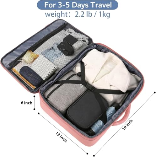 Pink Grey Travel Backpack for Women