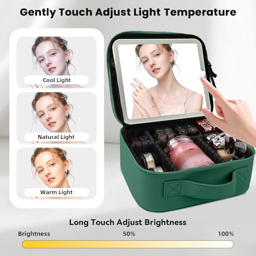 Makeup Bag with Led Mirror