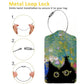 Oil Painting Black Cat 2 Pcs Luggage Tags (2 Count)