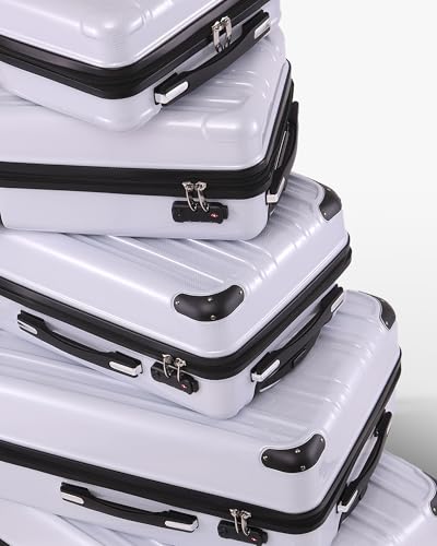 Luggage Set Lightweight and Durable Hardshell (5 Count)