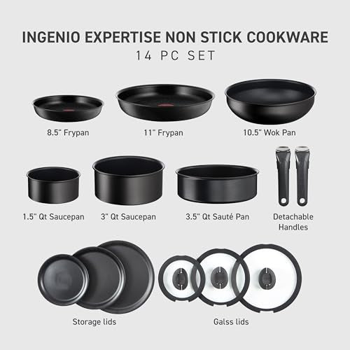 Ingenio Expertise Non Stick Cookware Set 14 Piece