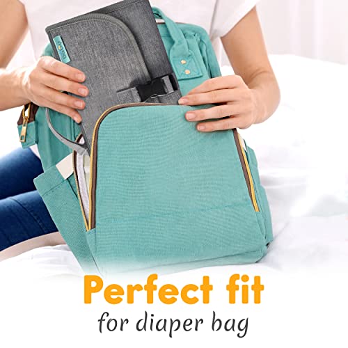 Portable Diaper Changing Pad with Wipes Pocket