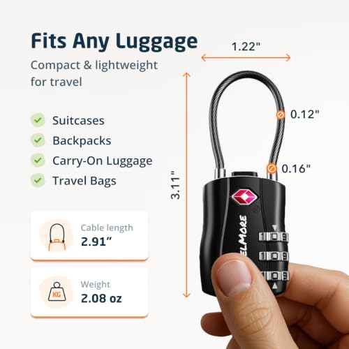 TSA Approved Luggage Locks (10 Count)