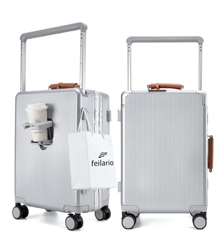 Aluminum Frame Wide Handle PC Carry On Luggage