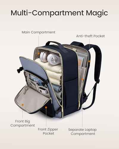 56L Travel Backpack for Women & Men