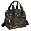 Black Gold Leopard Cheetah Insulated Lunch Bag for Women Men Adult Lunch Tote Bag with Shoulder Strap Reusable Lunch Box Large Containers Thermal Cooler Bag for Work School Picnic Lightweight Handbag (A02:Black Gold Leopard Cheetah)