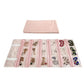 Travel Jewelry Roll Bag Portable Organizer Pouch With Grids&PVC Cover Storage Bags for Necklace