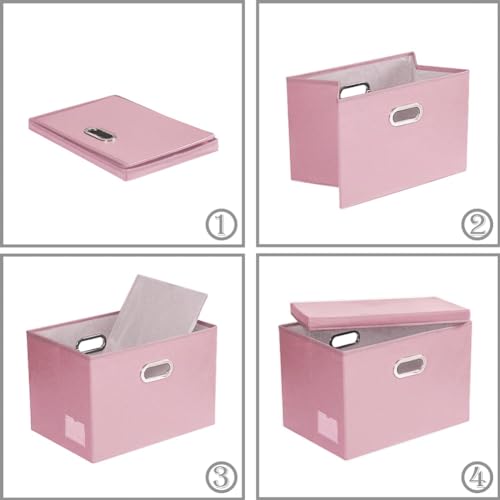 Large Collapsible Storage Box with Lid [1