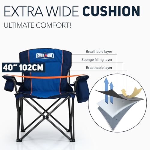 2 Pack Oversized Camping Chairs (2 Count)