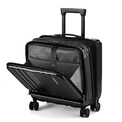 16" Carry on Luggage with 2 Laptop Compartments Airline Approved