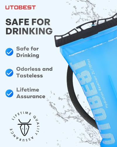 Water Bladder 2L Hydration Bladder for Hiking Backpack
