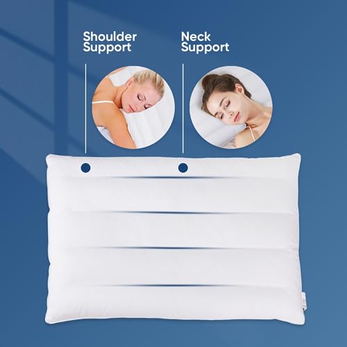 2 Packs Ultra Flat Pillows for Sleeping Thin (2 Count)