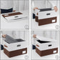 Foldable Storage Bins with Lids [3 (3 Count)