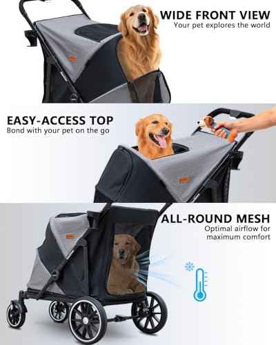 Dog Stroller for Large & Medium Dogs