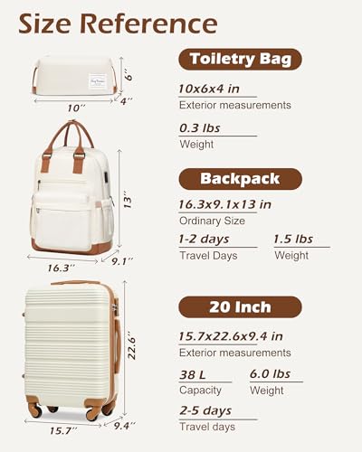 Luggage Sets with Spinner Wheels (3 Count)