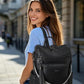 Vegan Leather Laptop Backpack for Women 15.6 inch Work Backpack Fashion Travel Backpack Purse for Travel College Work