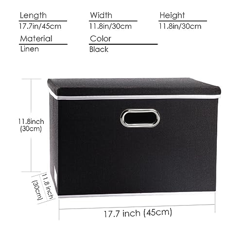 Large Foldable Storage Box with Lid [1