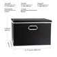 Large Foldable Storage Boxes with Lids [5 (5 Count)