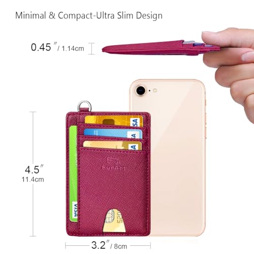 Slim Minimalist Wallet RFID Credit Card Holder for Men